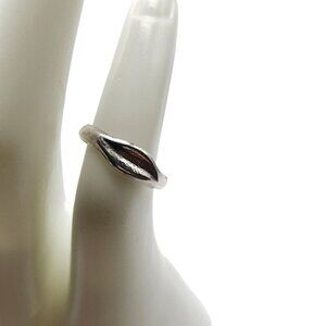 Sterling Silver Band Ring Adjustable Size 2 Pinkie or Toe Ring Vintage